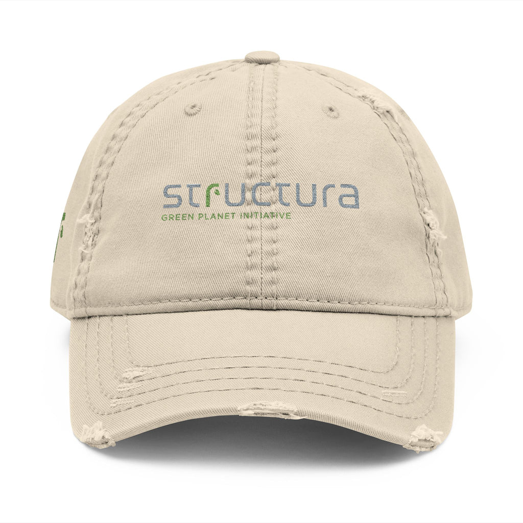 Green Planet Initiative - Distressed Embroidered Dad Hat