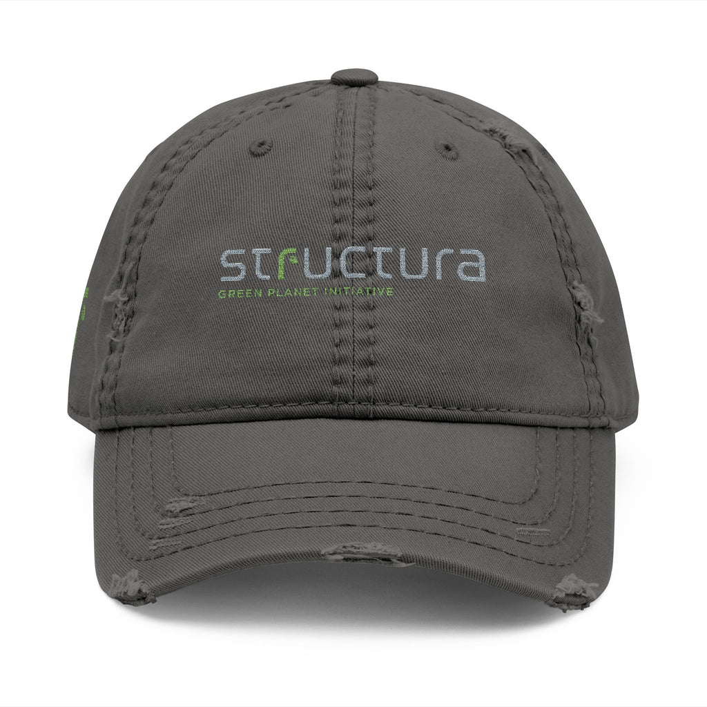 Green Planet Initiative - Distressed Embroidered Dad Hat