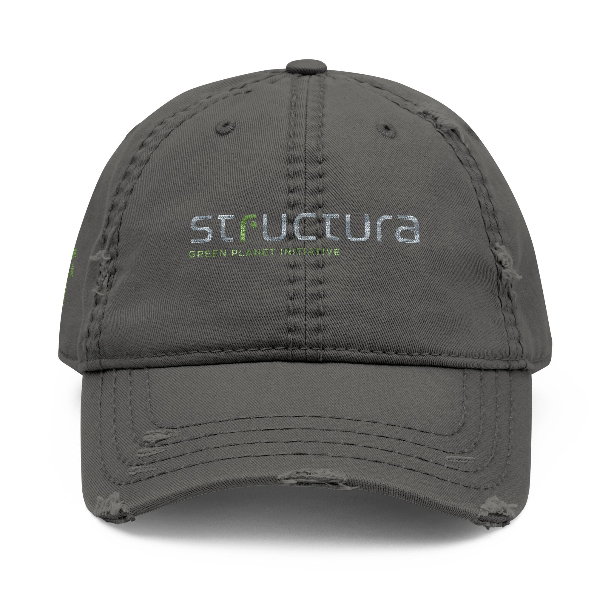 Green Planet Initiative - Distressed Embroidered Dad Hat