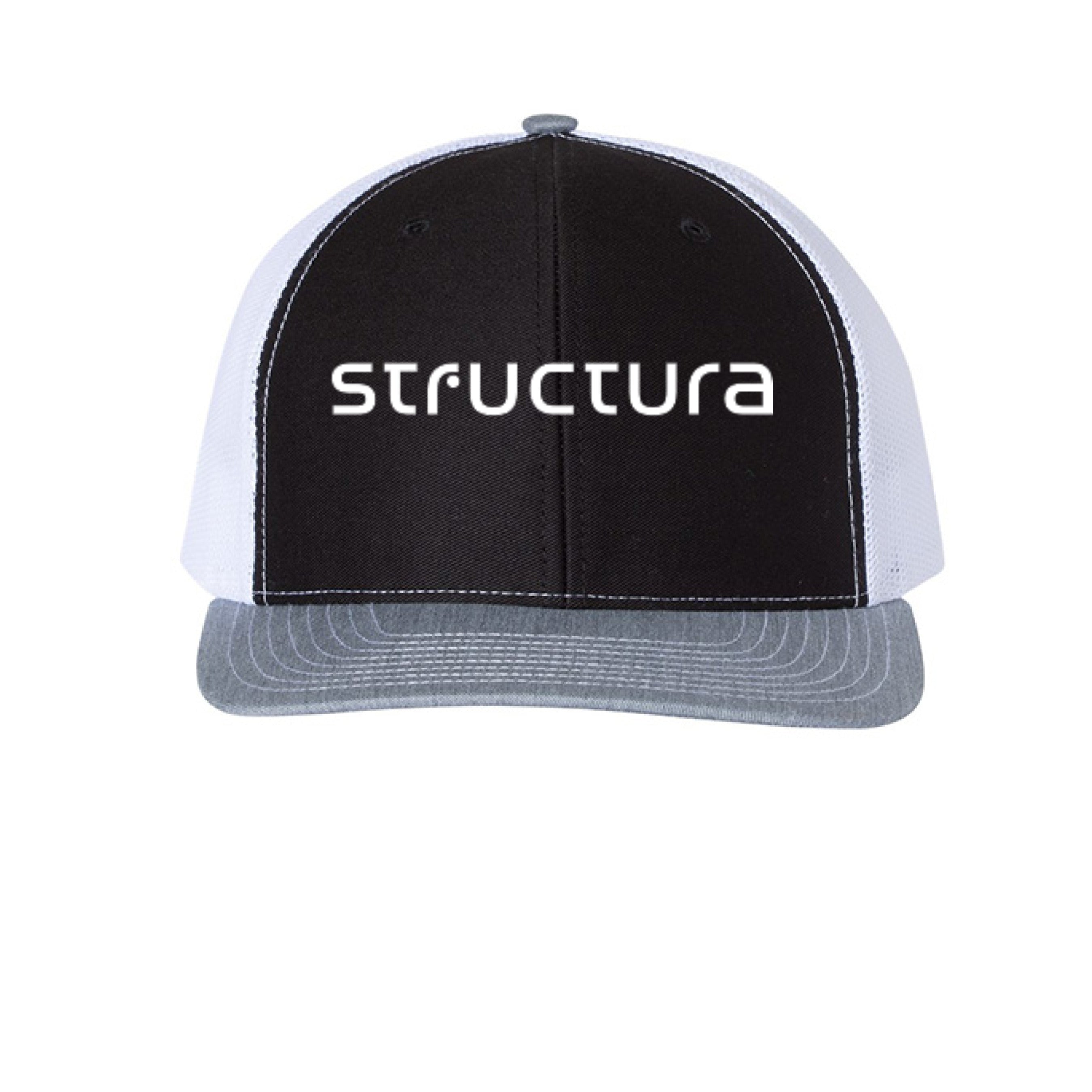 Black/ White/ Heather Grey - FRONT
